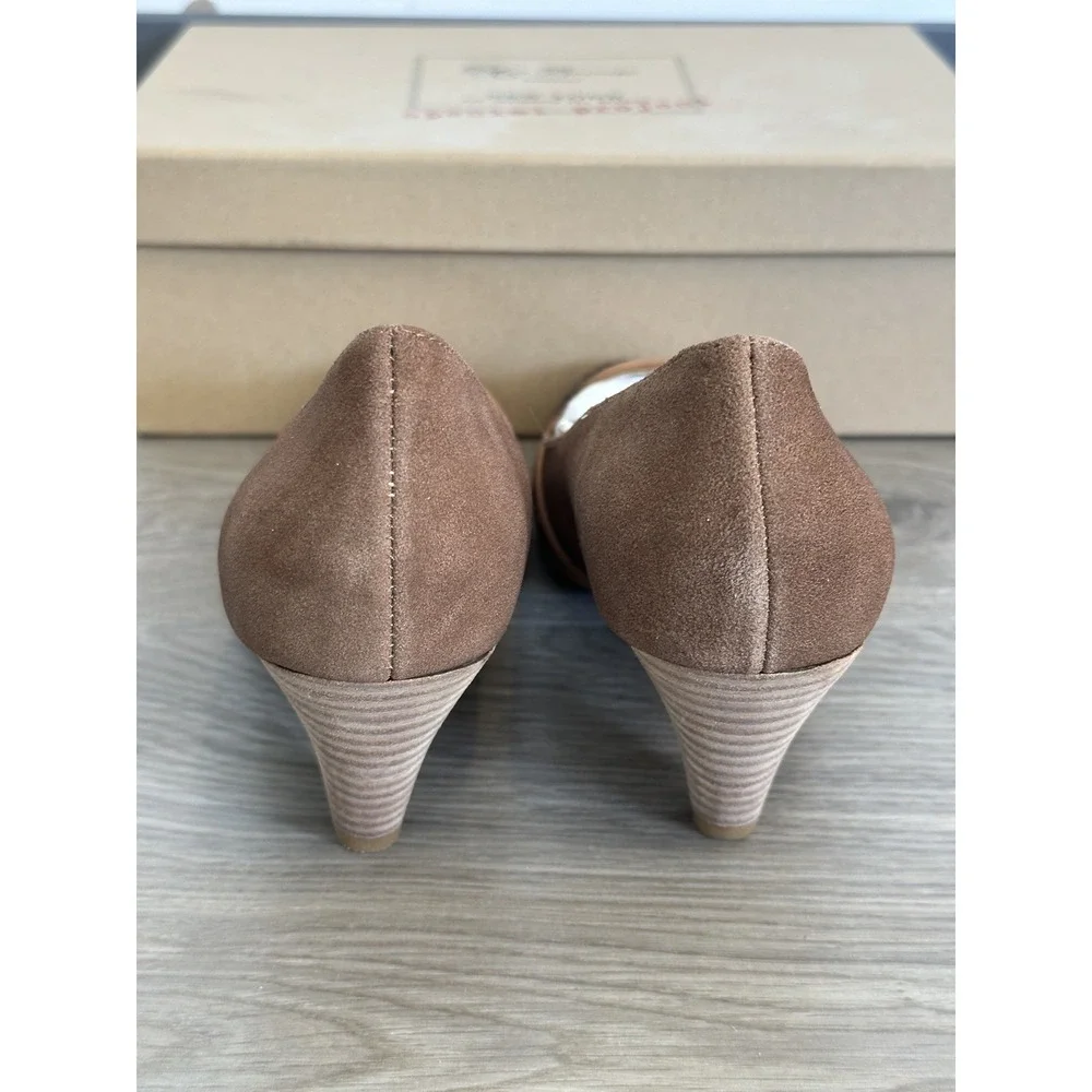 Matt Bernson, Brown/Cognnac Suede & Glitter‎ Toe Pump, Womens Size 8